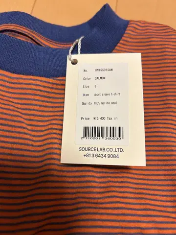 새상품 ONC MERINO short sleeve 티셔츠 사이즈 3