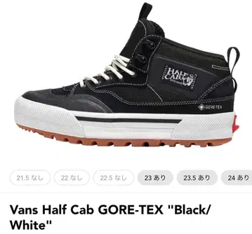 Vans Half Cab GORE-TEX "블랙/화이트"