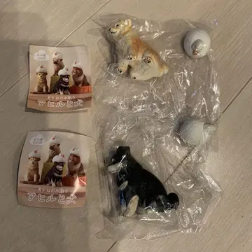 오리와 개 시바견 (빨간 시바견, 검은 시바견)
