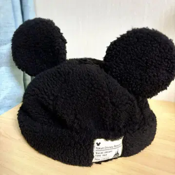 디즈니 미키 팬캡 모코모코 모자 보아 블랙 58cm