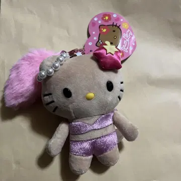 일광화상 키티 꼬리 달린 마스코트 키링 0