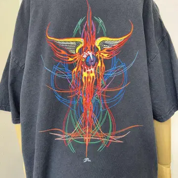 입수 불가 Von Dutch 본다치 오버사이즈 티셔츠 블랙 XL