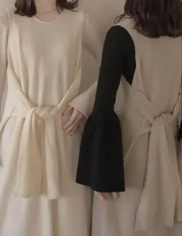 eaphi 에피 wrap knit layered 원피스