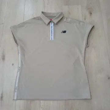 new balance 여성용 피케 셔츠 베이지