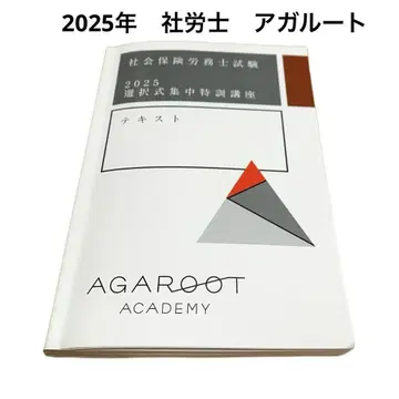 2025년 아가루트 선택식 대책 사회보험노무사 직전 대책 텍스트