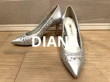 DIANA 실버 하이힐 펌프스 23.5
