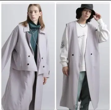 HARE 하레 멀티 2P 블루종 V 코트