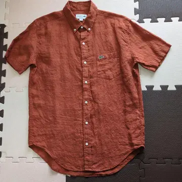LACOSTE 반팔 셔츠 US S/M 라이트 브라운