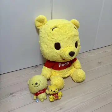 곰돌이 푸 봉제 인형 마스코트 3개 세트 봉제 인형 묶음 판매