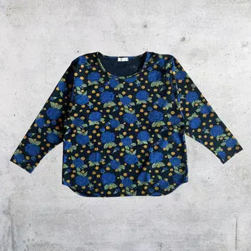 vintage imana 이마나 긴팔 상의 꽃무늬 아카이브 y2k