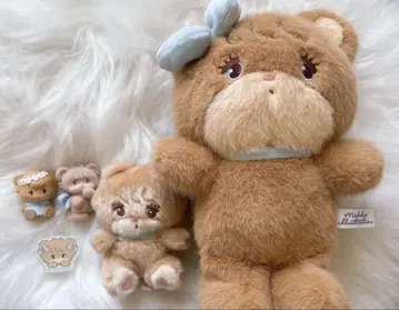 mikko 라떼 봉제 인형 피규어 세트