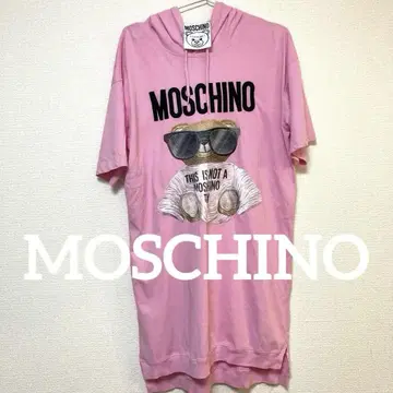 [정품] MOSCHINO 모스키노 셔츠 원피스 자수 반팔 여성용