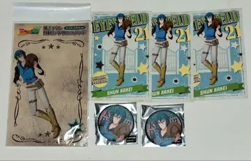 아이시 21 카키 준 홀로그램 캔뱃지 아크릴 카드 아크릴 스탠드 세트