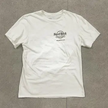 구제 의류 Hard Rock 티셔츠 양면 프린트 반팔 M 사이즈