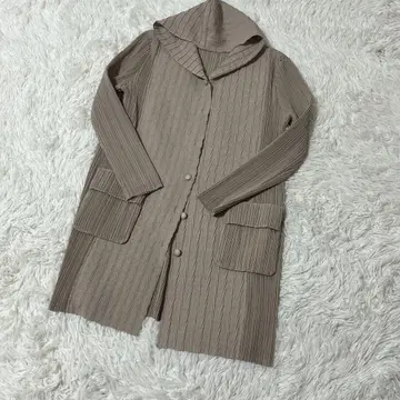 [ c5339 ] 새상품급 가디건 긴팔 베이지 후드