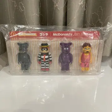 [미개봉품] BE@RBRICK 고질라 맥도날드 4체 세트