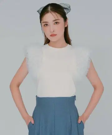 celford 소매 튤 T셔츠