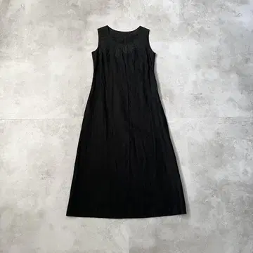 JURGEN LEHL 요건 레일 슬리브리스 린넨 롱 원피스
