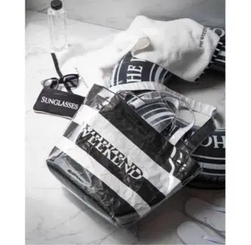 The weekend hotel 토트백 stripe pvc bag