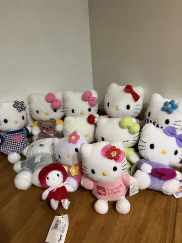 [헤이세이 레트로] 헬로키티 봉제 인형 세트