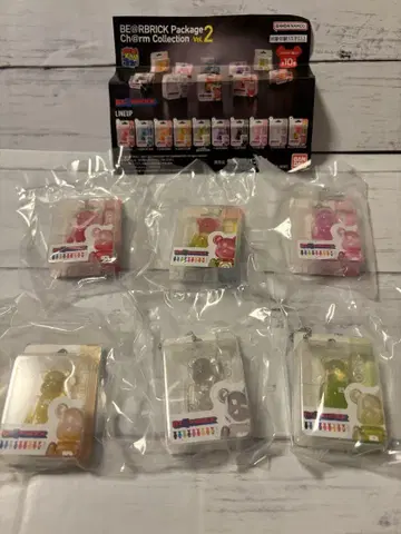 BE@RBRICK 베어브릭 가챠가챠 6색 세트