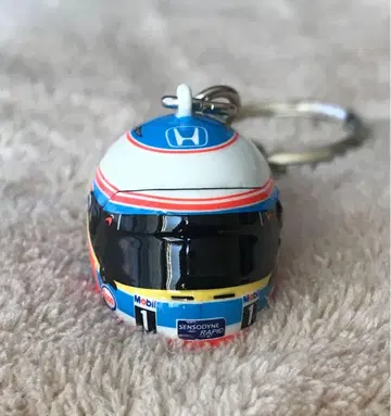 [ F1 ] 혼다 레이싱 헬멧 키링 [ 페르난도 알론소 ]