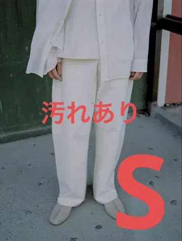 [LIDNM] DOUBLE KNEE NEP TROUSERS S 사이즈