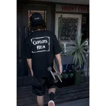 CAPTAINS HELM LOGO&MASK TEE 로고&마스크 프린트