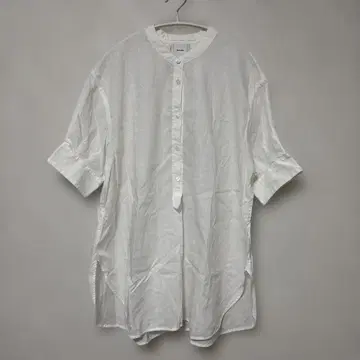 Spick and Span 화이트 5부 소매 셔츠
