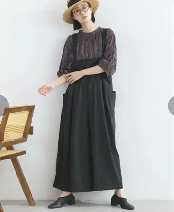 lupilien 루피리안 린넨 라이크 사이드 포켓 살로펫 루즈핏