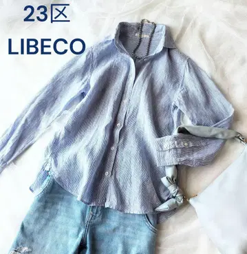 23구 리베코 LIBECO 린넨 100% 블라우스 셔츠 2way