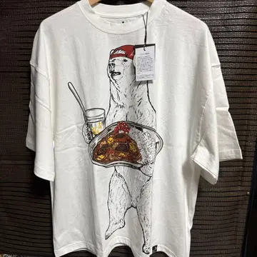 새상품 고스로우 캐러밴 | USA/C 카레 라이스 곰 BIG TEE 3
