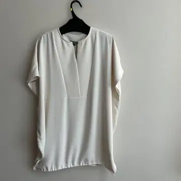오아노 owauno / 반팔 벌룬 블라우스 화이트 S