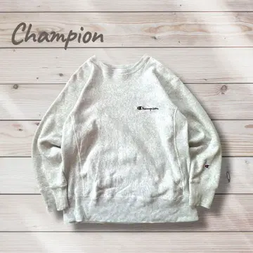 Champion 리버스 위브 청색 택 일본 규격 맨투맨