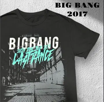 새상품급 BIGBANG 2017 LAST DANCE 티셔츠 블랙 M
