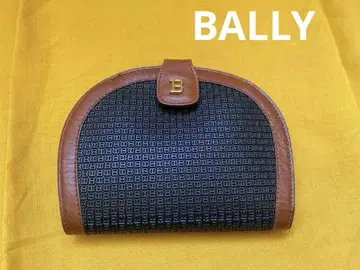 발리 두겹 지갑 블랙과 브라운 BALLY 동전 지갑