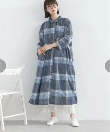 lupilien 루피리앙 린넨라이크 넉넉한 셔츠 원피스 새상품