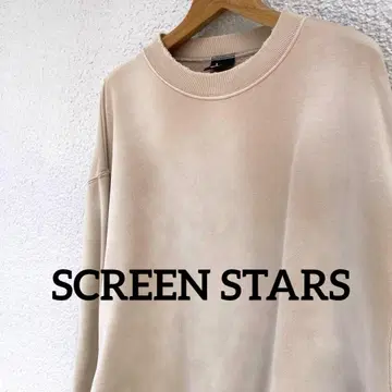 SCREEN STARS 별주 햇빛 데미지 가공 크루넥 맨투맨