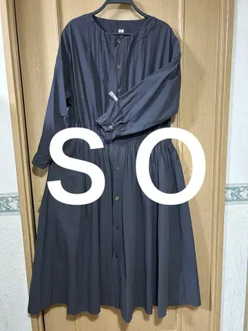 SO 다크 그레이 셔츠 원피스 긴팔