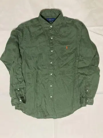 Ralph Lauren 린넨 셔츠 현행 그린