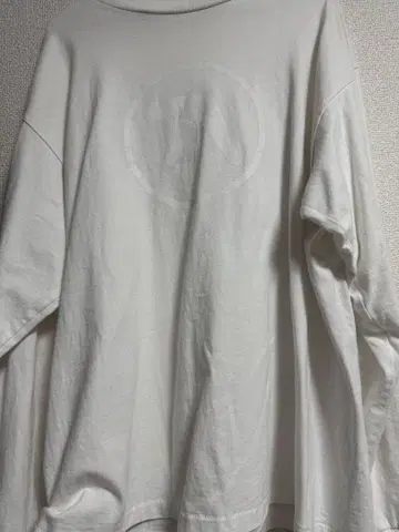 ANALOG 로고 화이트 긴팔 티셔츠
