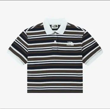 THE NORTH FACE 스트라이프 피케 셔츠 반팔