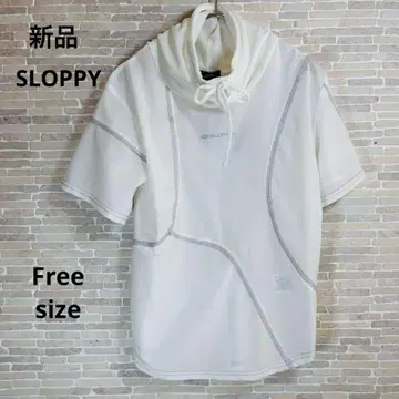 [ SLOPPY 새상품 ] 시원한 쿠슈쿠슈 넥 메쉬 스트레치 셔츠