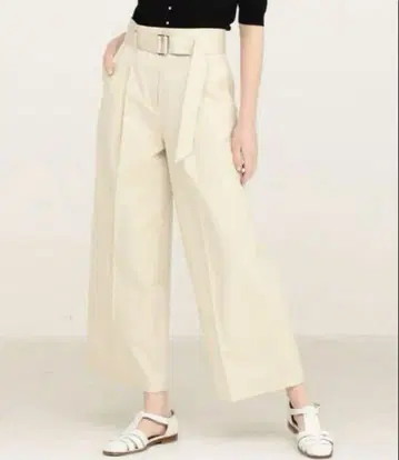Ballsey 보르지 22ss 하이 카운트 코튼 치노 벨트 팬츠