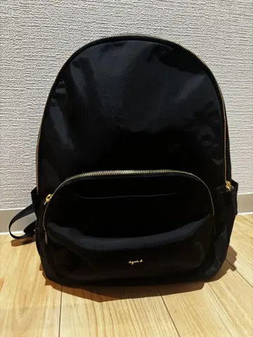 블랙 나일론 럭색/백팩