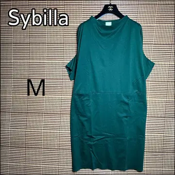 [Sybilla/시빌라] 루즈핏 실루엣 T셔츠 원피스 5부 소매 M