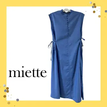 miette 슬리브리스 셔츠 원피스 파랑