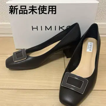 미사용 새상품 히미코 펌프스 블랙 버클 디자인 HIMIKO