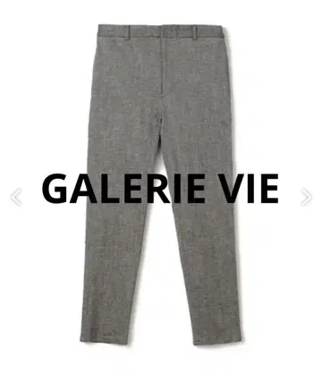 GALERIE VIE 코튼 린넨 스트레치 테이퍼드 팬츠