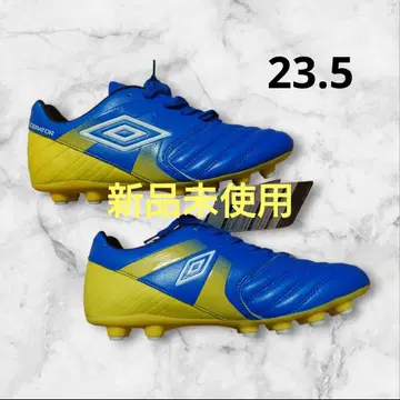 [새상품] Umbro 축구화 23.5 파랑/노랑 스파이크